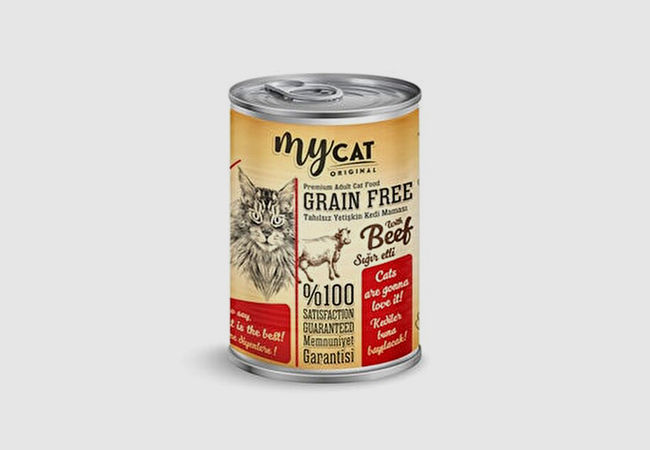 MyCat Tahılsız Sığır Etli Kedi Konservesi 